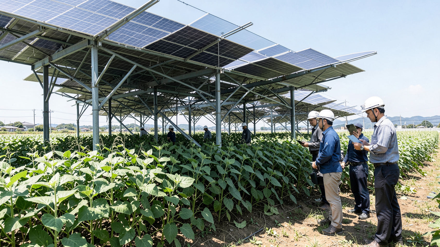 九電みらいら3社が営農型太陽光で新会社設立。千葉・長柄町で大豆栽培と発電を両立